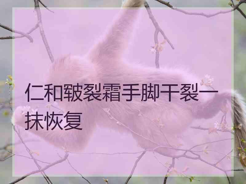 仁和皲裂霜手脚干裂一抹恢复