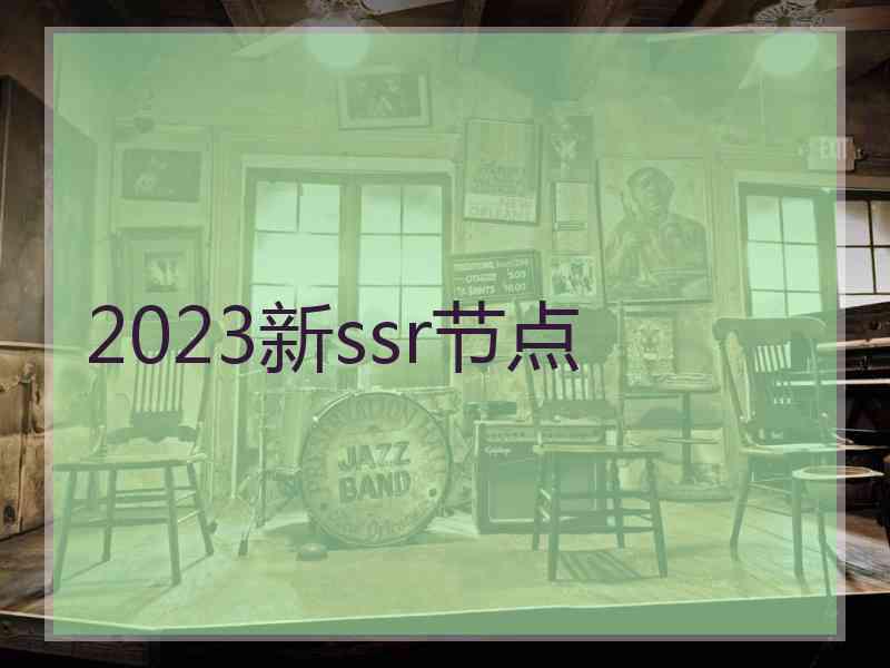 2023新ssr节点