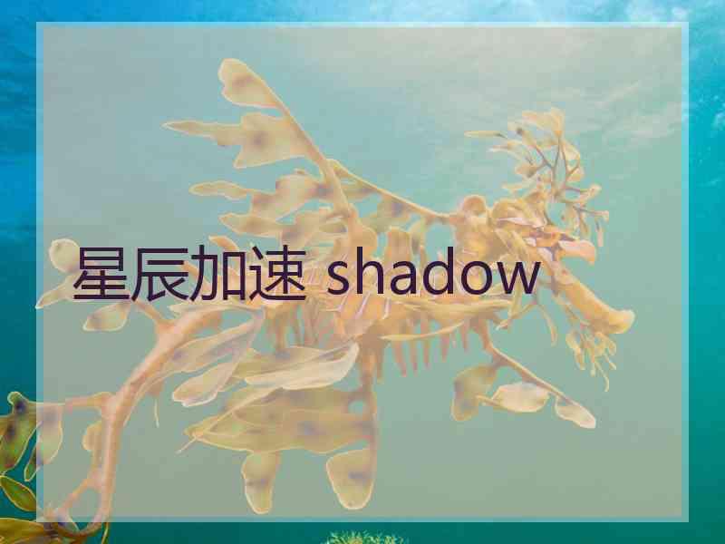 星辰加速 shadow