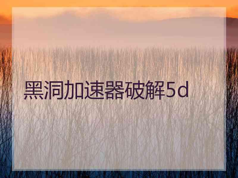 黑洞加速器破解5d