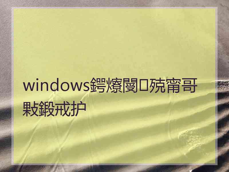 windows鍔爎閿殑甯哥敤鍛戒护