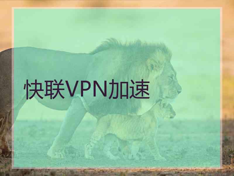 快联VPN加速