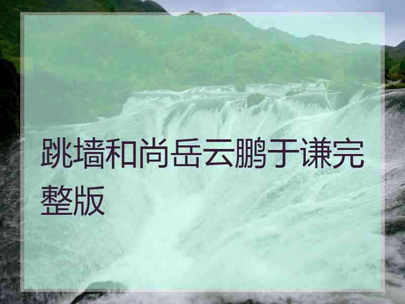 跳墙和尚岳云鹏于谦完整版