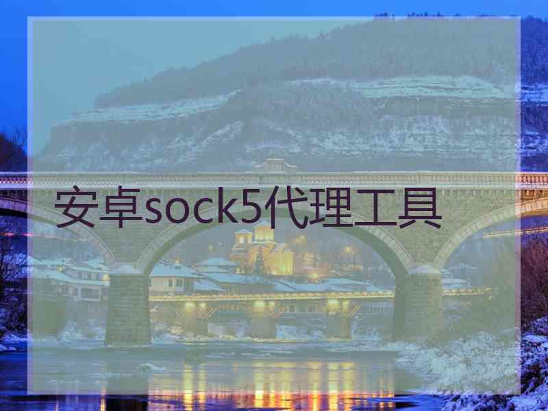 安卓sock5代理工具