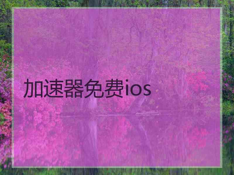 加速器免费ios