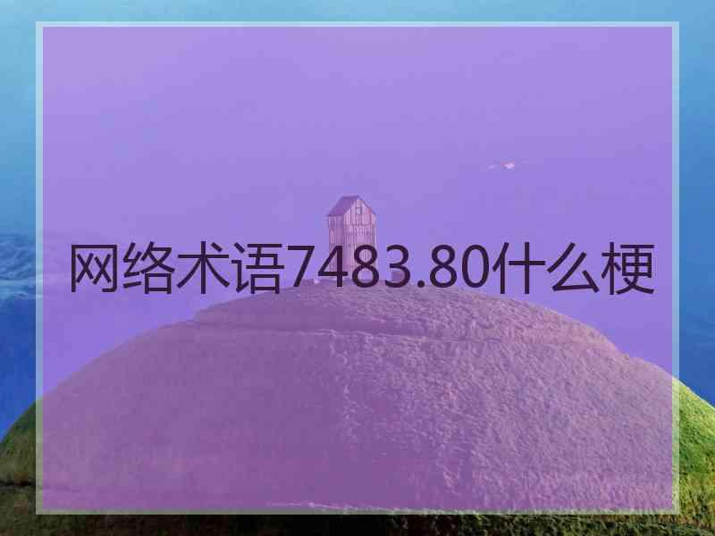 网络术语7483.80什么梗