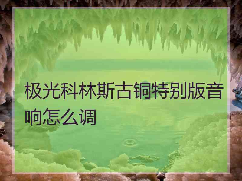 极光科林斯古铜特别版音响怎么调