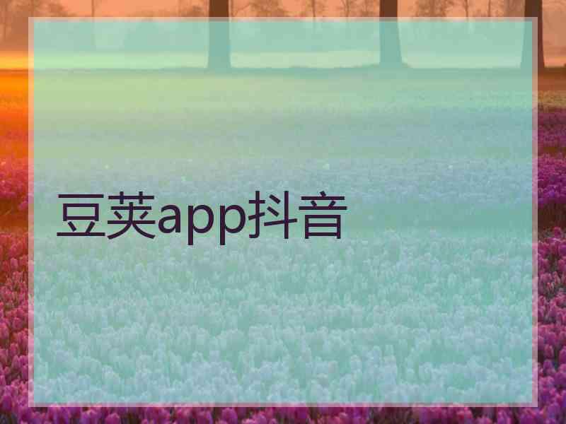 豆荚app抖音